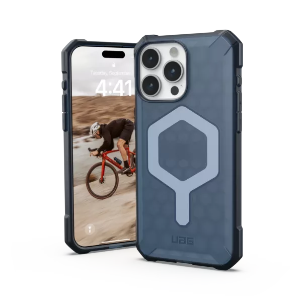 UAG รุ่น Essential Armor Magsafe - เคส iPhone 15 Pro Max - สี Cloud Blue 18 UAG รุ่น Essential Armor Magsafe - เคส iPhone 15 Pro Max - สี Cloud Blue