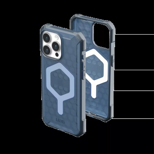 UAG รุ่น Essential Armor Magsafe - เคส iPhone 15 Pro Max - สี Cloud Blue - Image 3