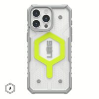 UAG รุ่น Pathfinder Clear Magsafe - เคส iPhone 15 Pro Max - สี Active Neon