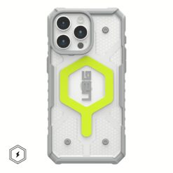 UAG รุ่น Pathfinder Clear Magsafe - เคส iPhone 15 Pro Max - สี Active Neon