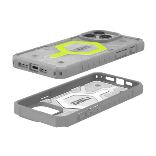 UAG รุ่น Pathfinder Clear Magsafe - เคส iPhone 15 Pro Max - สี Active Neon