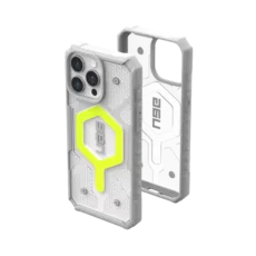 UAG รุ่น Pathfinder Clear Magsafe - เคส iPhone 15 Pro Max - สี Active Neon