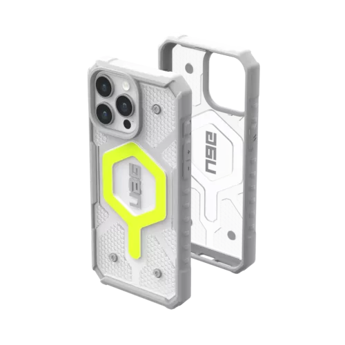 UAG รุ่น Pathfinder Clear Magsafe - เคส iPhone 15 Pro Max - สี Active Neon