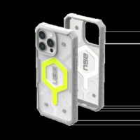 UAG รุ่น Pathfinder Clear Magsafe - เคส iPhone 15 Pro Max - สี Active Neon