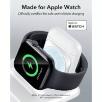 ESR รุ่น HaloLock (Qi2) 3-in-1 Travel Wireless Charging Set - แท่นชาร์จไร้สายแบบพกพา - สี White