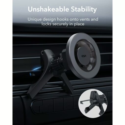 ESR รุ่น HaloLock Magnetic Car Phone Mount - แท่นยึดโทรศัพท์ในรถ - สี Black Carbon Fiber - Image 7
