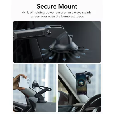 ESR รุ่น HaloLock Dashboard Car Phone Mount - แท่นยึดโทรศัพท์ในรถ - สี Black