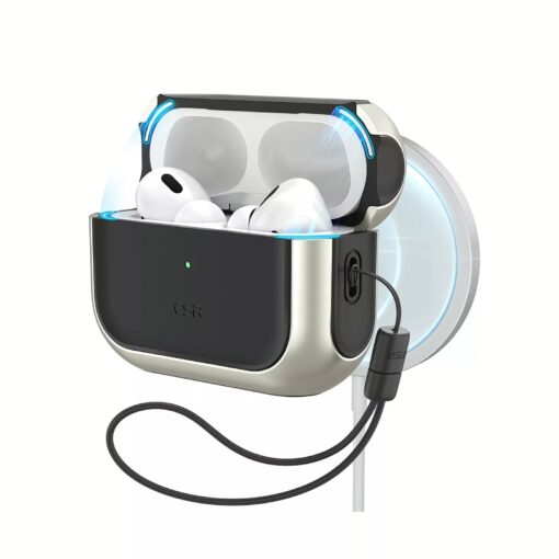 ESR รุ่น Orbit Hybrid with HaloLock - เคส AirPods Pro 2/1 - สี Titanium