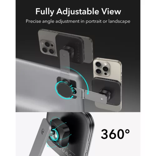 ESR รุ่น HaloLock (Qi2) Touchscreen Wireless Car Charger - แท่นชาร์จไร้สายในรถ - สี Black