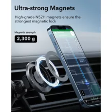 ESR รุ่น HaloLock Magnetic Car Phone Mount - แท่นยึดโทรศัพท์ในรถ - สี Black Carbon Fiber