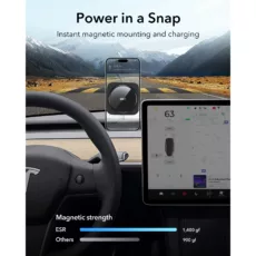 ESR รุ่น HaloLock (Qi2) Touchscreen Wireless Car Charger - แท่นชาร์จไร้สายในรถ - สี Black
