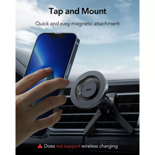 ESR รุ่น HaloLock Magnetic Car Phone Mount - แท่นยึดโทรศัพท์ในรถ - สี Black Carbon Fiber