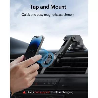 ESR รุ่น HaloLock Dashboard Car Phone Mount - แท่นยึดโทรศัพท์ในรถ - สี Black