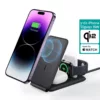 ESR รุ่น HaloLock (Qi2) 3-in-1 Travel Wireless Charging Set - แท่นชาร์จไร้สายแบบพกพา - สี Black