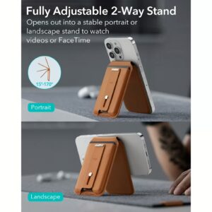 ESR รุ่น HaloLock Geo Wallet Stand - ที่ใส่บัตรติดหลังมือถือแบบตั้งได้ - สี Caramel Brown 13 ESR รุ่น HaloLock Geo Wallet Stand - ที่ใส่บัตรติดหลังมือถือแบบตั้งได้ - สี Caramel Brown