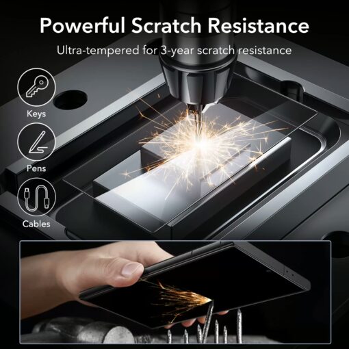 ESR รุ่น Tempered Glass Screen Protector - ฟิล์มกระจก Galaxy S24 Ultra (1 Pack) - Image 3