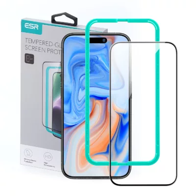 ESR รุ่น Tempered Glass Screen Protector - ฟิล์มกระจก iPhone 15 (1 Pack)