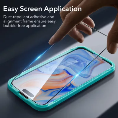 ESR รุ่น Tempered Glass Screen Protector - ฟิล์มกระจก iPhone 15 (1 Pack)