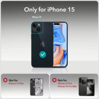ESR รุ่น Tempered Glass Screen Protector - ฟิล์มกระจก iPhone 15 (1 Pack)