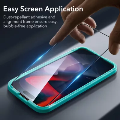 ESR รุ่น Tempered Glass Screen Protector - ฟิล์มกระจก iPhone 15 Pro Max (1 Pack)