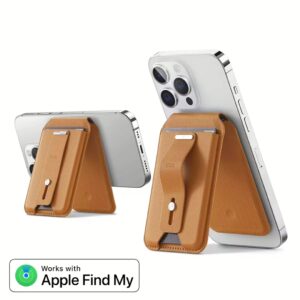 ESR รุ่น HaloLock Geo Wallet Stand - ที่ใส่บัตรติดหลังมือถือแบบตั้งได้ - สี Caramel Brown