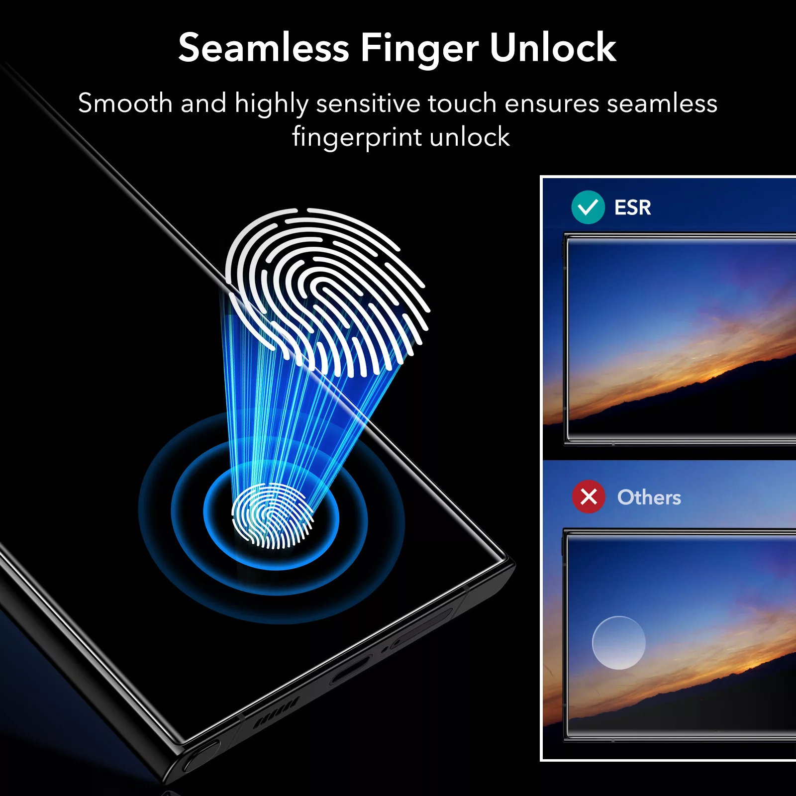 ESR รุ่น Tempered Glass Privacy Screen Protector - ฟิล์มกระจก Galaxy S24 Ultra (1 Pack) 20 ESR รุ่น Tempered Glass Privacy Screen Protector - ฟิล์มกระจก Galaxy S24 Ultra (1 Pack)