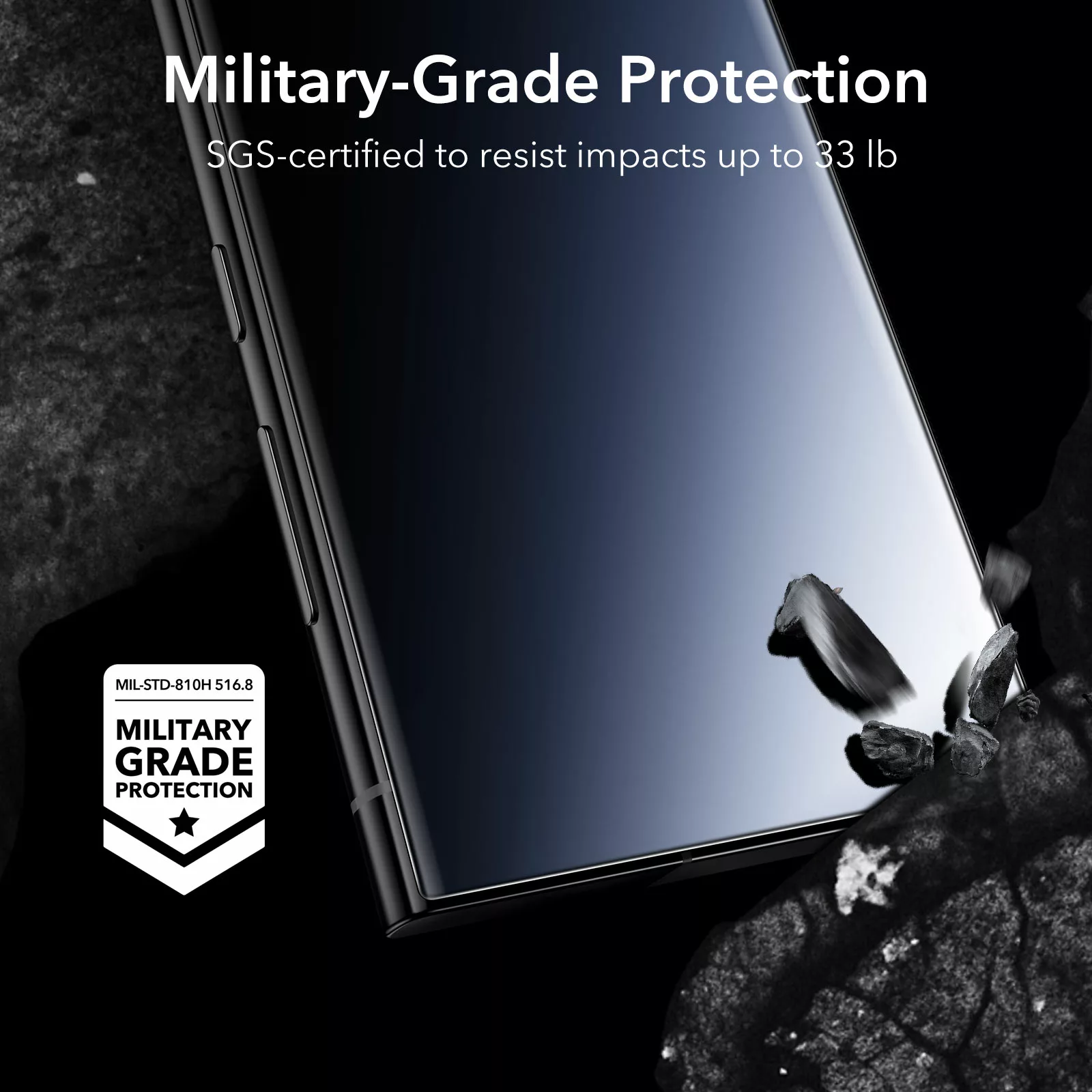 ESR รุ่น Tempered Glass Privacy Screen Protector - ฟิล์มกระจก Galaxy S24 Ultra (1 Pack) 18 ESR รุ่น Tempered Glass Privacy Screen Protector - ฟิล์มกระจก Galaxy S24 Ultra (1 Pack)