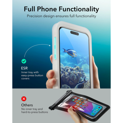 ESR รุ่น Waterproof Pouch Pro - ซองกันน้ำ iPhone 15 Pro Max/ 14 Pro Max - สี Black