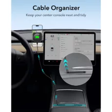 ESR รุ่น HaloLock (Qi2) Touchscreen Wireless Car Charger - แท่นชาร์จไร้สายในรถ - สี Black