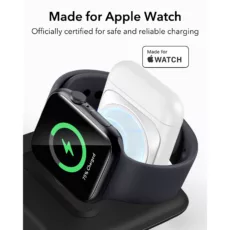 ESR รุ่น HaloLock (Qi2) 3-in-1 Travel Wireless Charging Set - แท่นชาร์จไร้สายแบบพกพา - สี Black