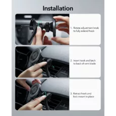 ESR รุ่น HaloLock Magnetic Car Phone Mount - แท่นยึดโทรศัพท์ในรถ - สี Black Carbon Fiber