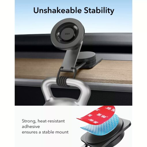 ESR รุ่น HaloLock Touchscreen Car Phone Mount - แท่นยึดโทรศัพท์ในรถ - สี Black - Image 4