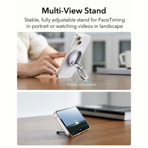 ESR รุ่น HaloLock Ring Stand - ขาตั้งแหวนแม่เหล็ก - สี Silver - Image 4