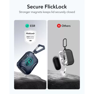 ESR รุ่น Cyber FlickLock Case (HaloLock) - เคส AirPods Pro 2/1 - สี Blue