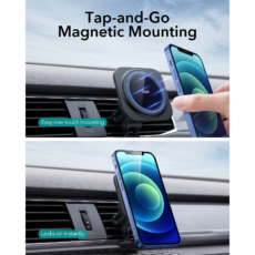 ESR รุ่น HaloLock (Qi2) All-in-1 Wireless Car Charging Set - เซตที่ชาร์จไร้สายในรถ - สี Black