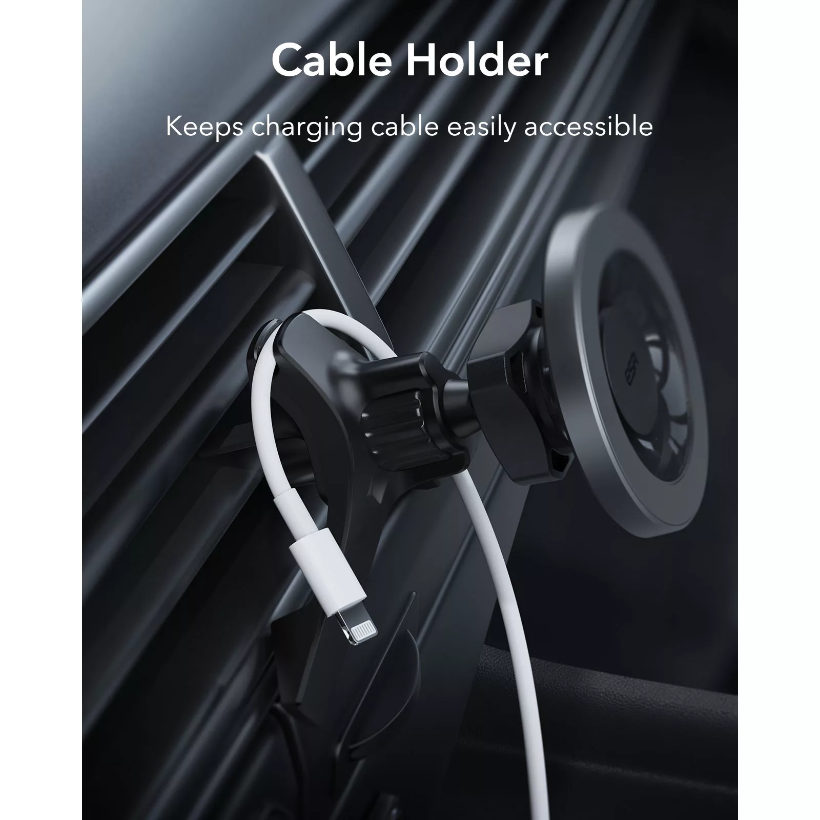 ESR รุ่น HaloLock Magnetic Car Phone Mount - แท่นยึดโทรศัพท์ในรถ - สี Black Carbon Fiber