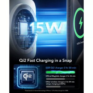 ESR รุ่น HaloLock (Qi2) 3-in-1 Wireless Charging Set - แท่นชาร์จไร้สาย - สี White