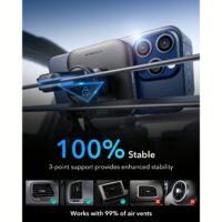 ESR รุ่น HaloLock (Qi2) Magnetic Wireless Car Charger with Car Mount - แท่นชาร์จไร้สายในรถ - สี Black