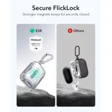ESR รุ่น Cyber FlickLock Case (HaloLock) - เคส AirPods Pro 2/1 - สี White - Image 9