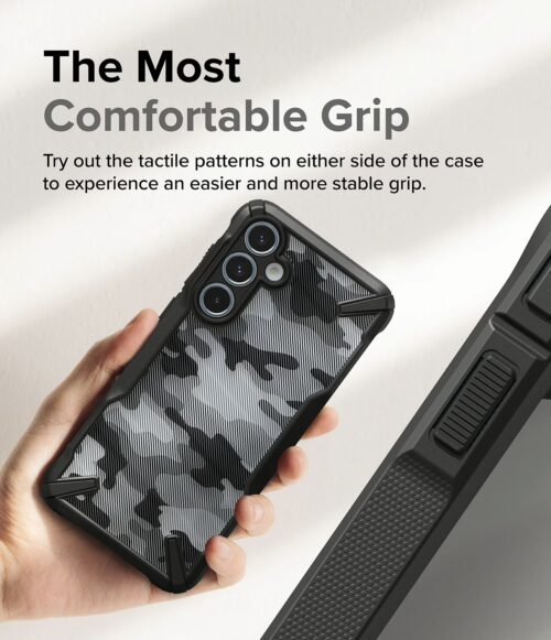 Ringke รุ่น Fusion X - เคส Galaxy A55 5G - สี Camo Black - Image 5
