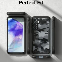 Ringke รุ่น Fusion X - เคส Galaxy A55 5G - สี Camo Black