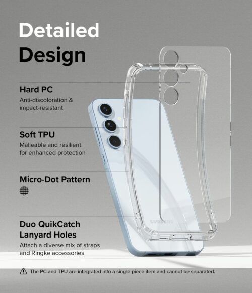 Ringke รุ่น Fusion - เคส Galaxy A55 5G - สี Clear - Image 8