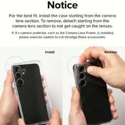 Ringke รุ่น Fusion - เคส Galaxy A55 5G - สี Matte Clear