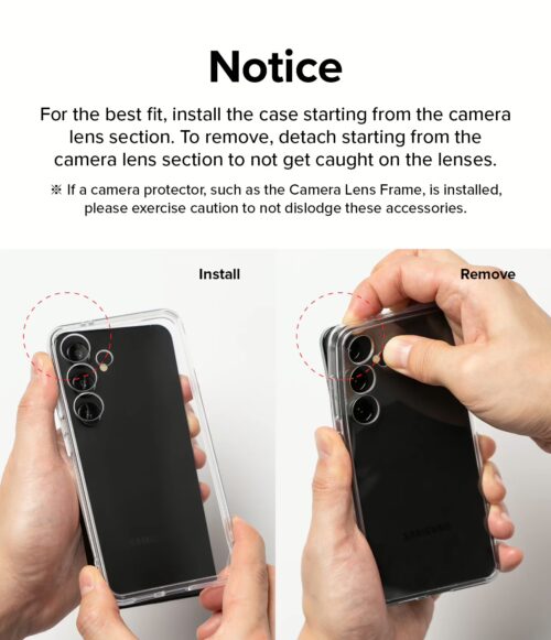Ringke รุ่น Fusion - เคส Galaxy A55 5G - สี Matte Clear - Image 13