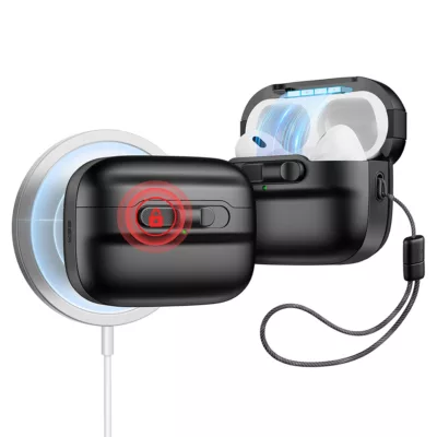 ESR รุ่น Pulse Magnetic Lock Case (HaloLock) - เคส AirPods Pro 2/1 - สี Black