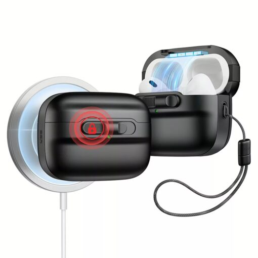 ESR รุ่น Pulse Magnetic Lock Case (HaloLock) - เคส AirPods Pro 2/1 - สี Black