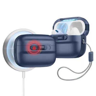 ESR รุ่น Pulse Magnetic Lock Case (HaloLock) - เคส AirPods Pro 2/1 - สี Dark Blue