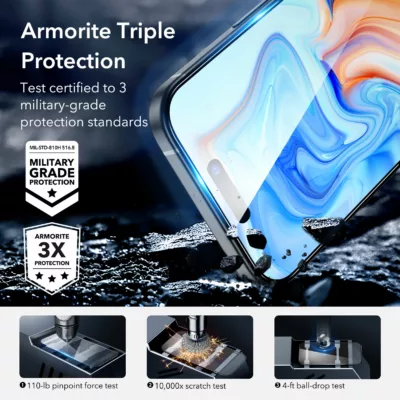 ESR รุ่น Armorite Screen Protector - ฟิล์มกระจก iPhone 15 Plus (1 Pack)