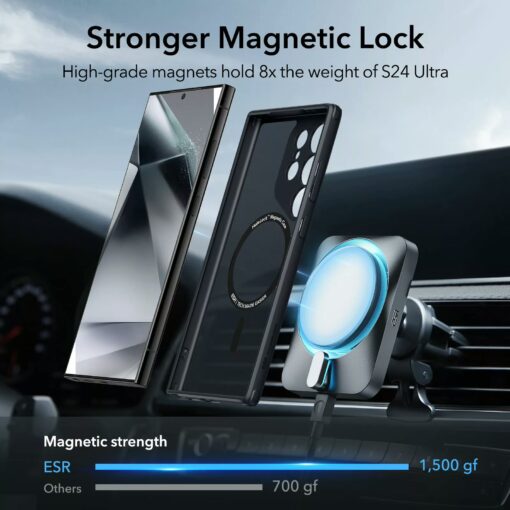 ESR รุ่น Classic Hybrid Case (HaloLock) - เคส Galaxy S24 Ultra - สี Frosted Black - Image 7