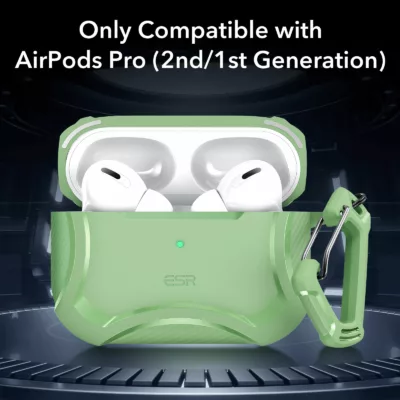 ESR รุ่น Cyber Armor Tough Case - เคส AirPods Pro 2/1 - สี Light Green